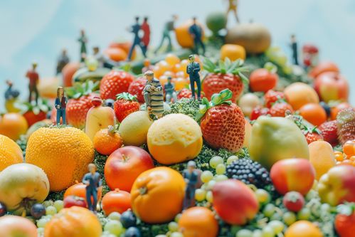 有趣水果蔬菜微距图片摄影图 广告素材 下载至来源处